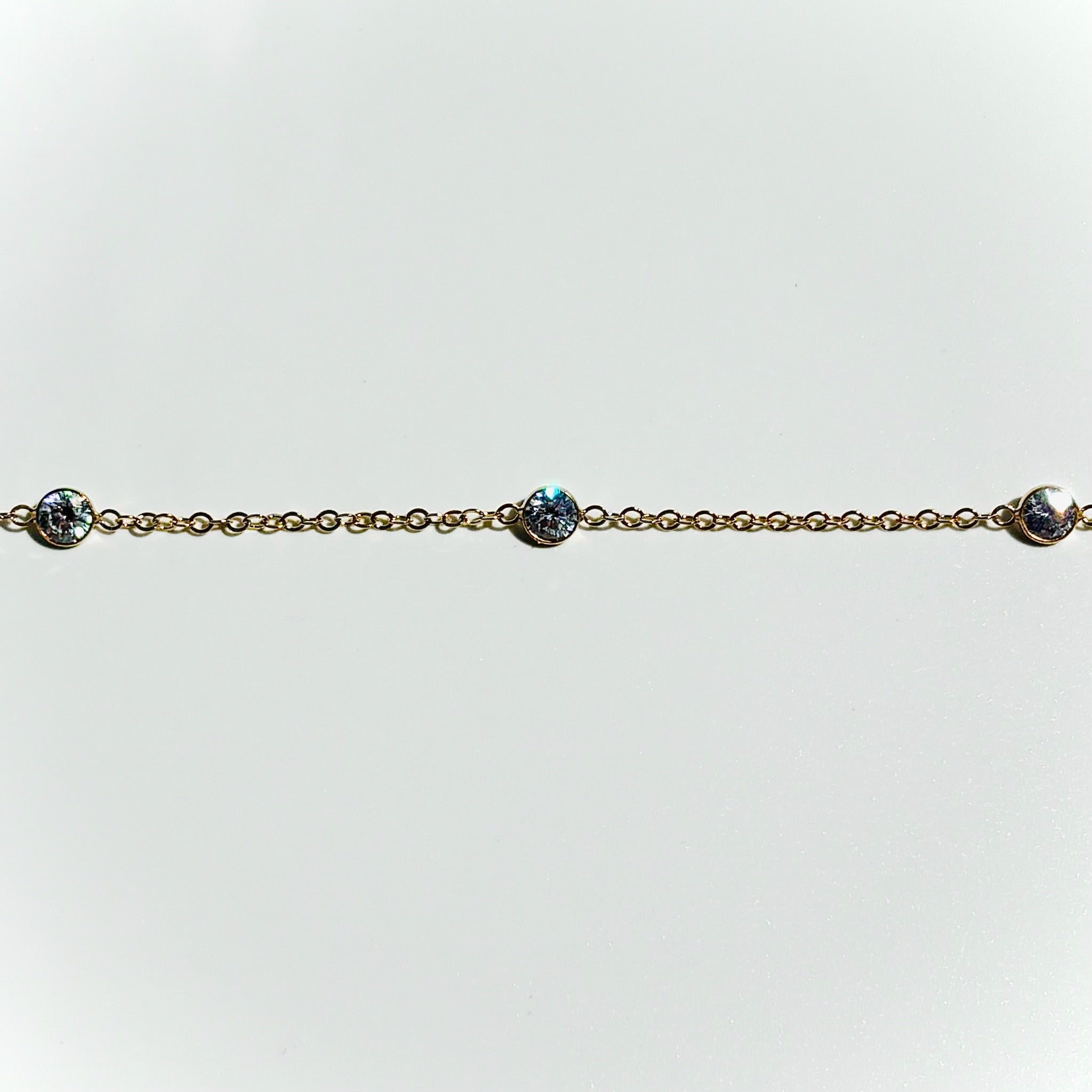 14k Gold Filled Satellite with CZ Diamond Accents