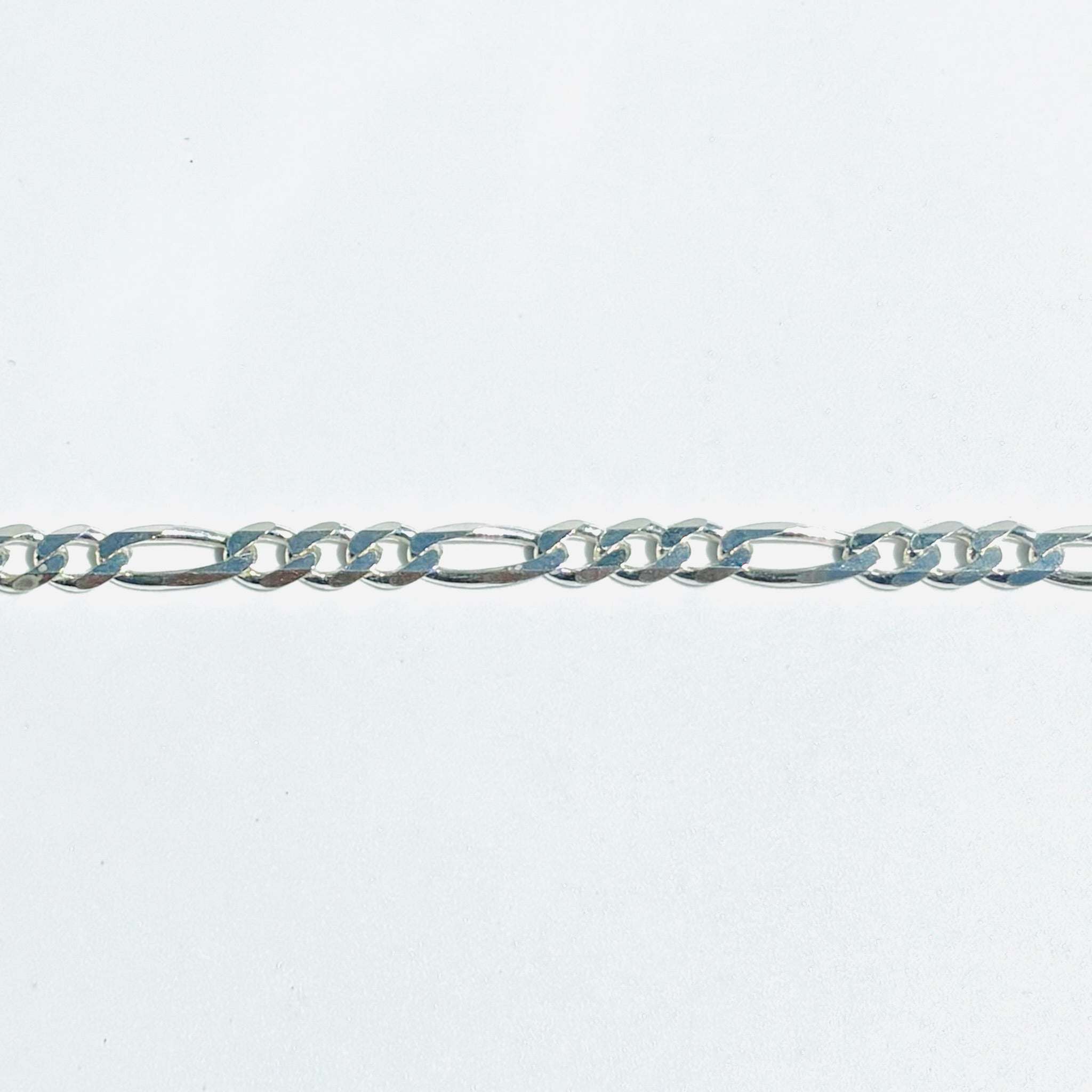 925 Sterling Silver Large Figaro