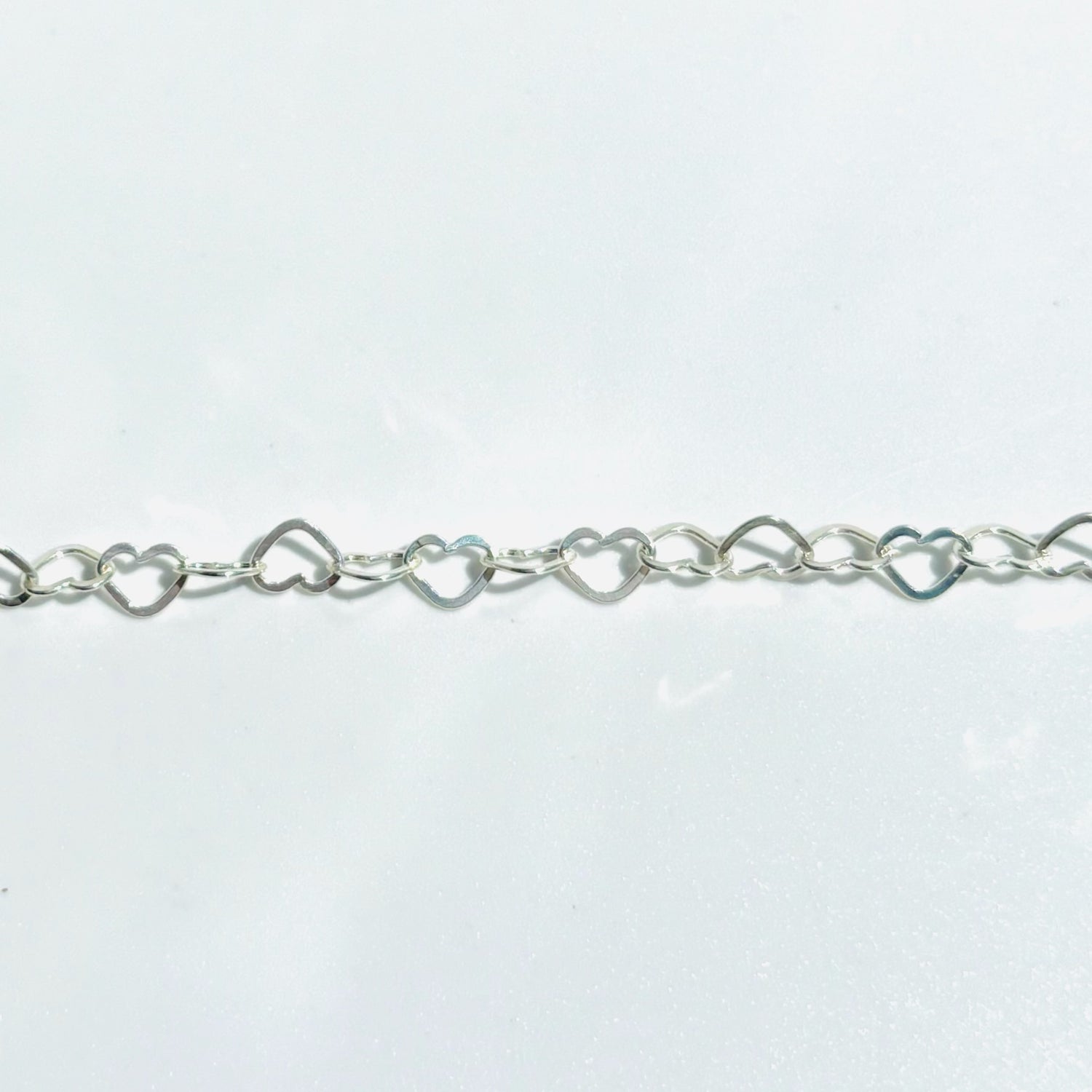 925 Sterling Silver Heart Chain
