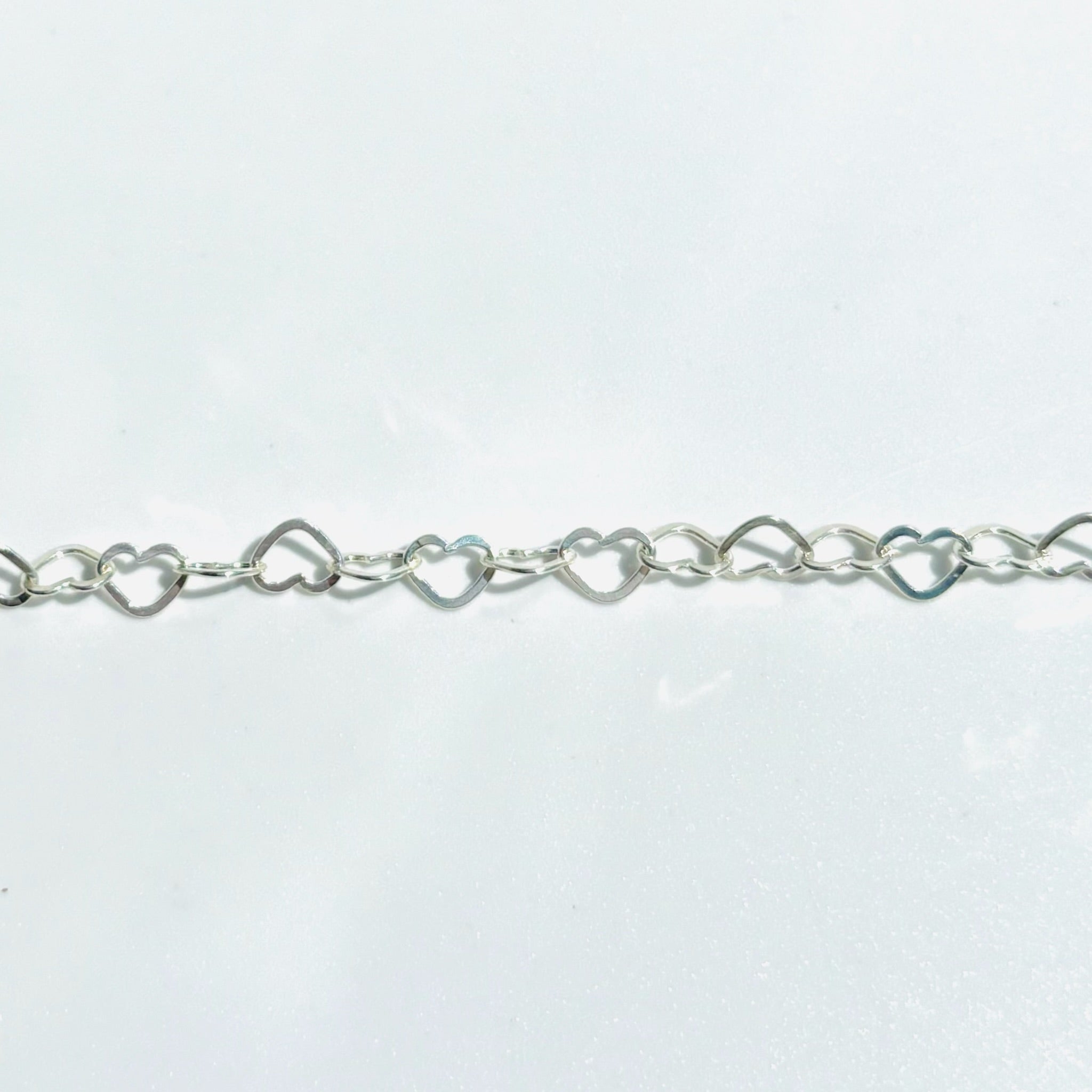 925 Sterling Silver Heart Chain