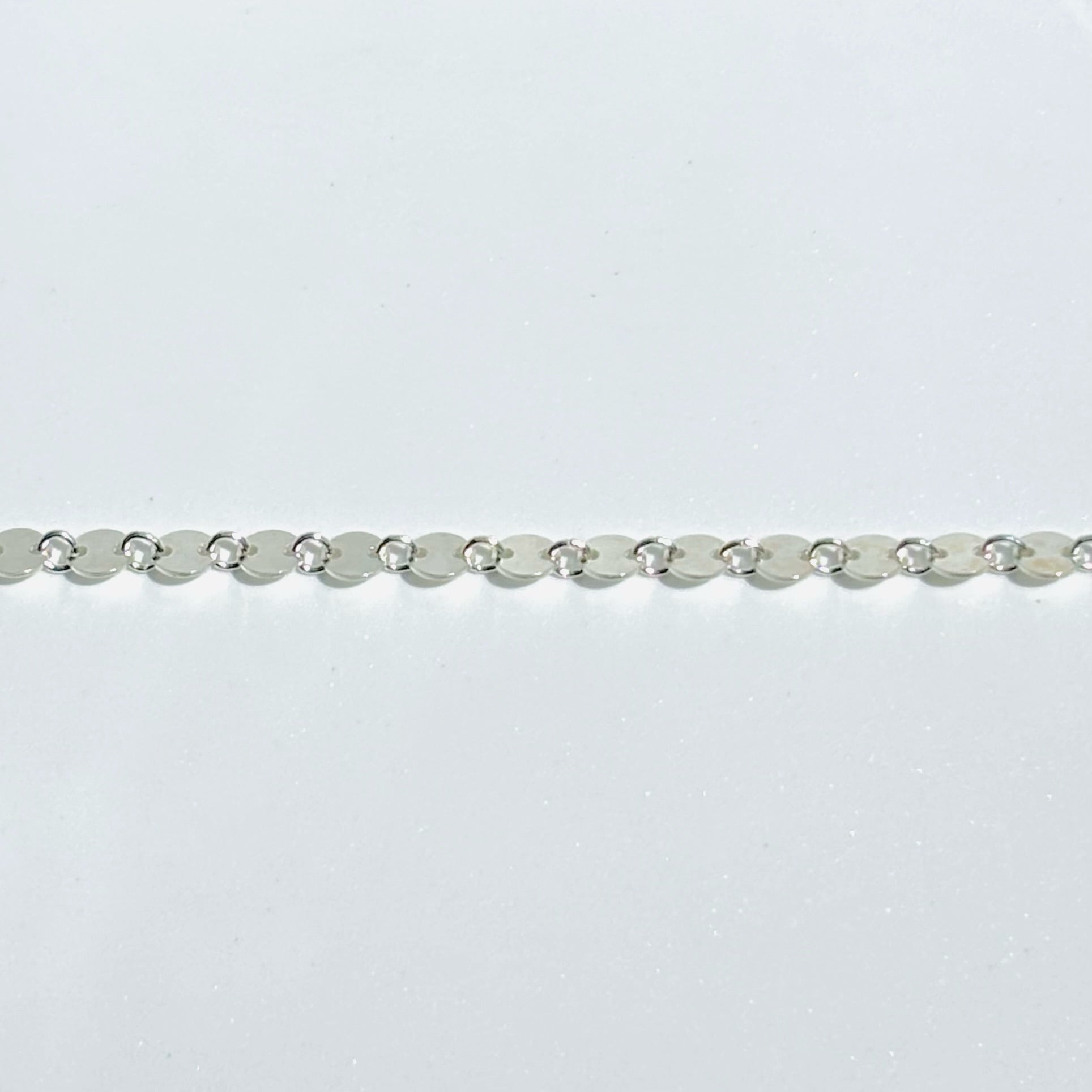 925 Sterling Silver Coin Chain