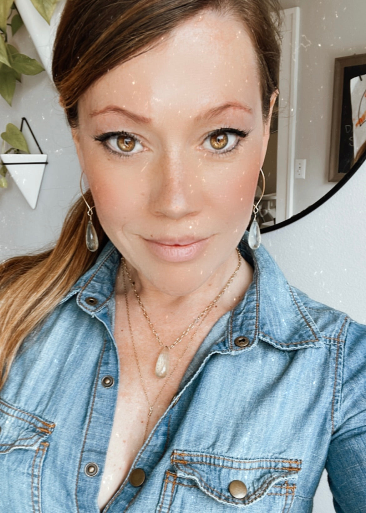 The Genevieve Green Amethyst Drop Earrings