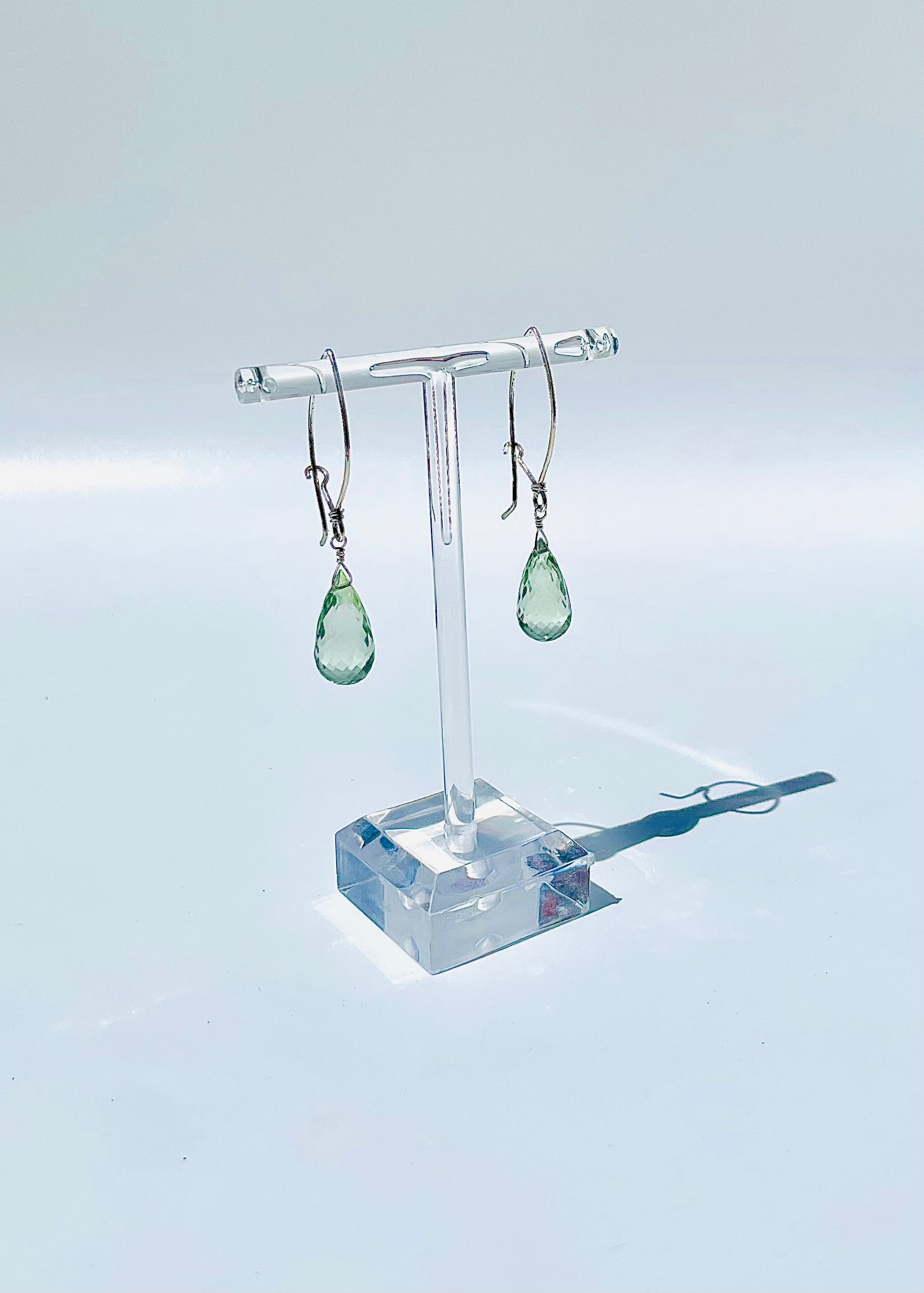 The Genevieve Green Amethyst Drop Earrings