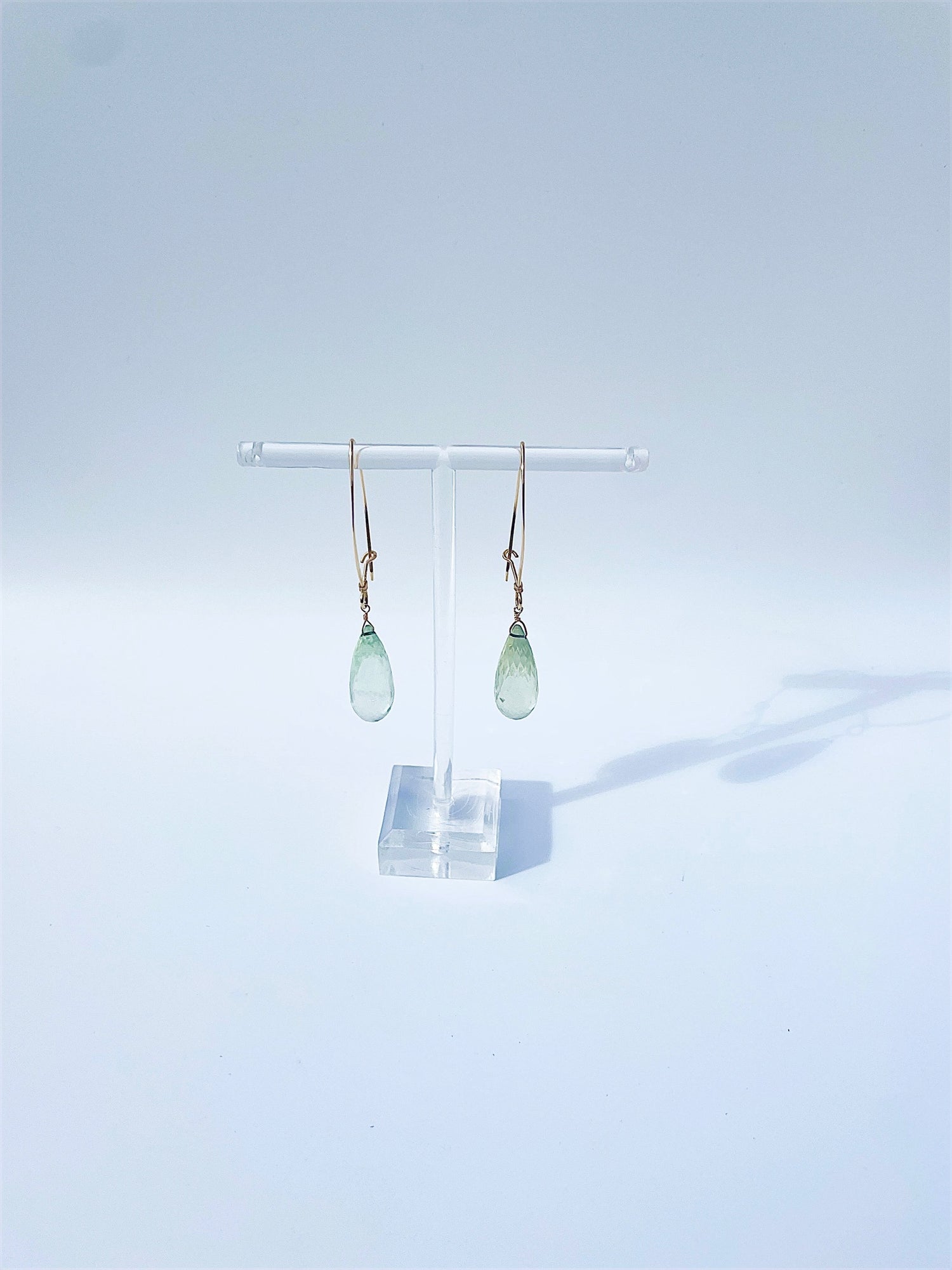 The Genevieve Green Amethyst Drop Earrings