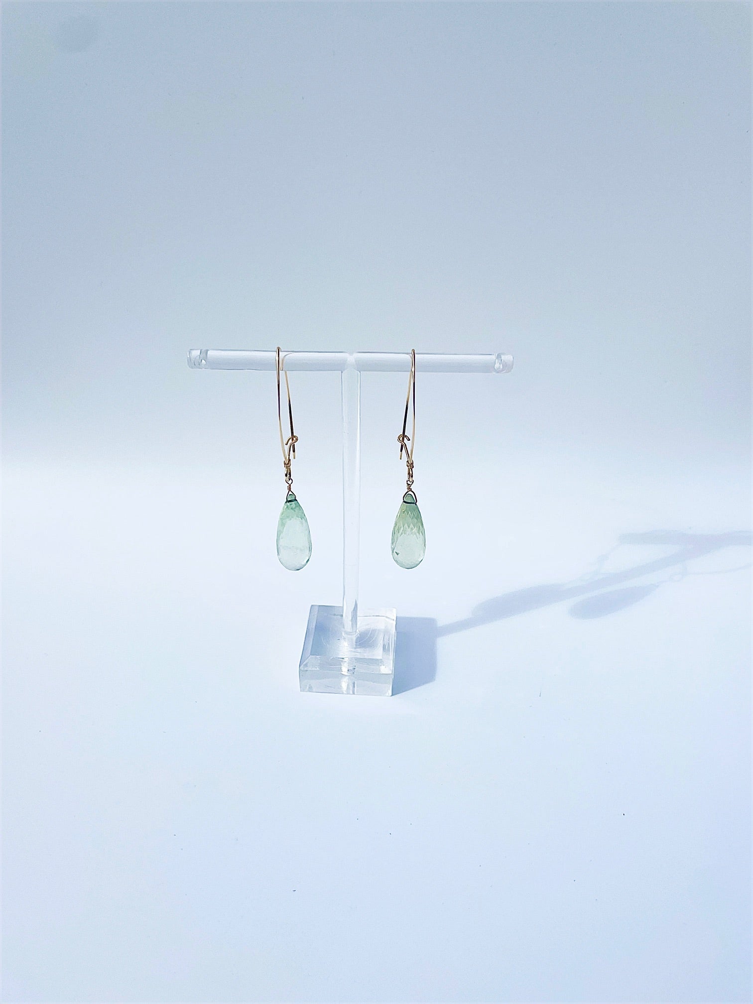 The Genevieve Green Amethyst Drop Earrings