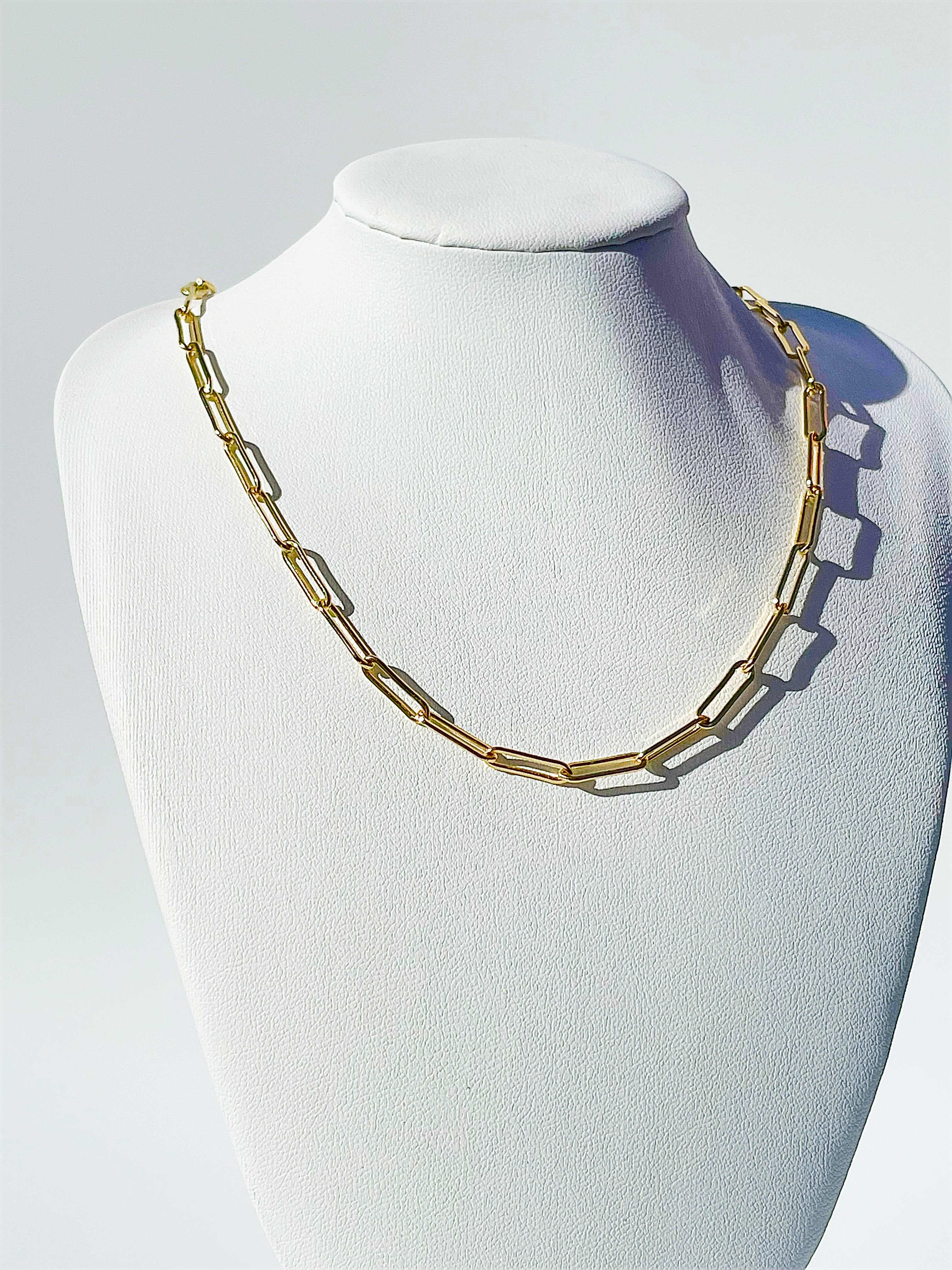 Paper Clip Necklace - 16"- 20"
