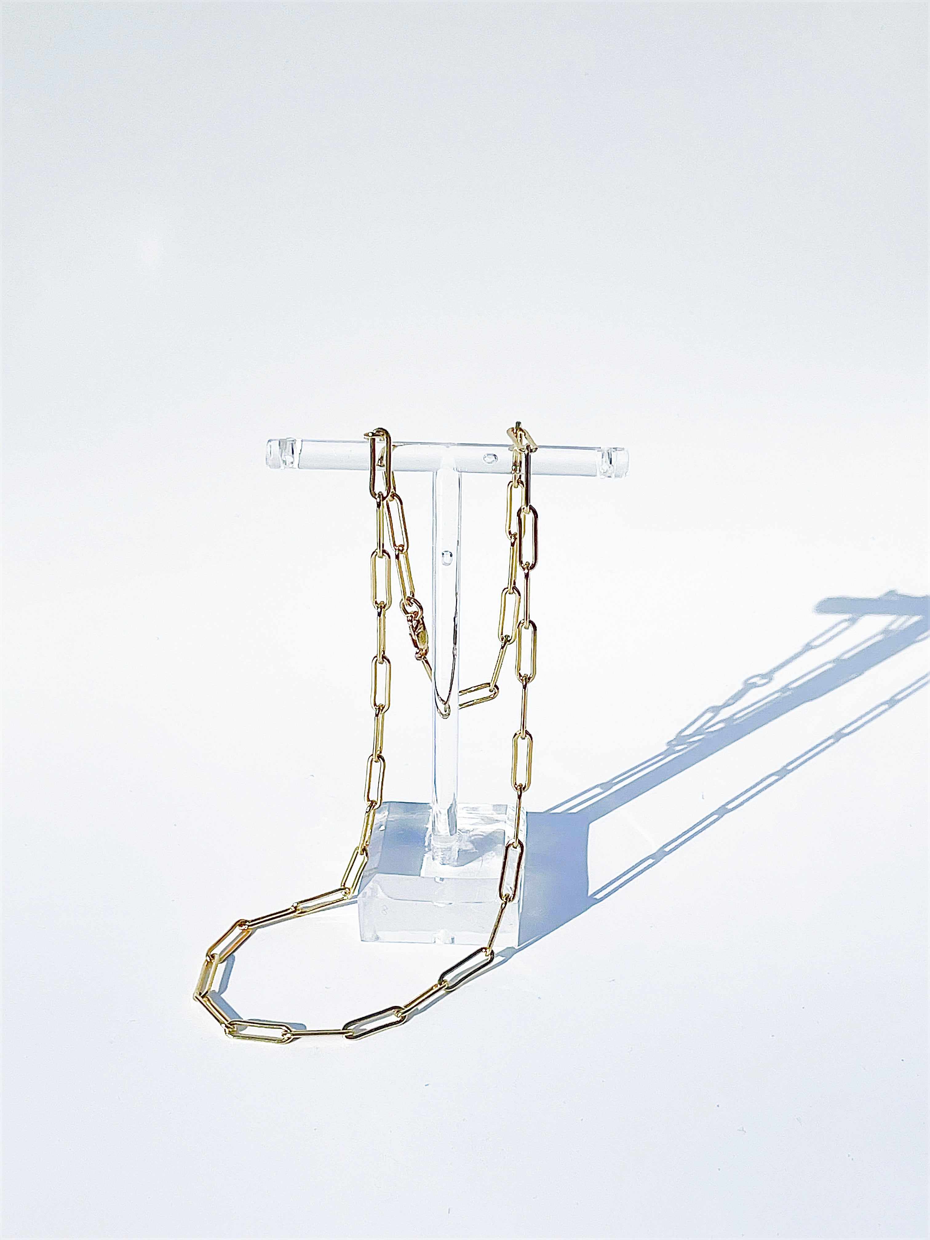 Paper Clip Necklace - 16"- 20"