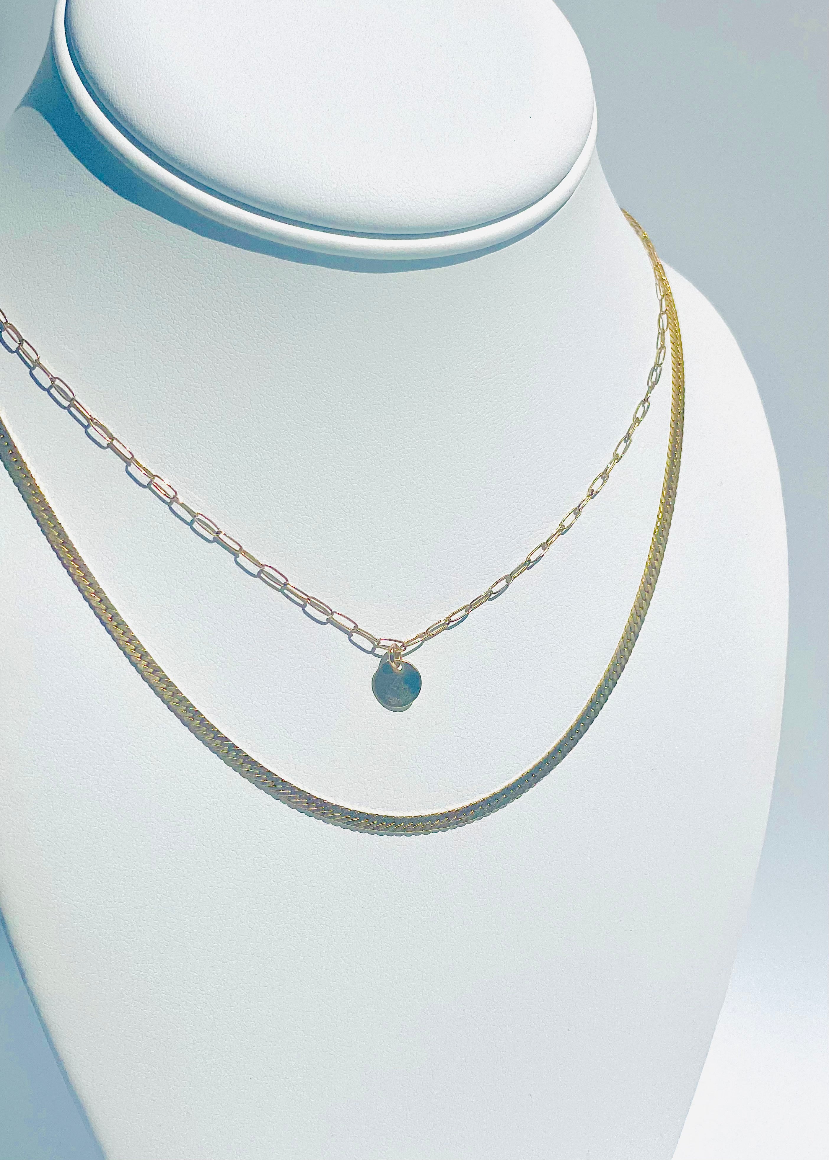 Barely There Dainty Paper Clip Necklace