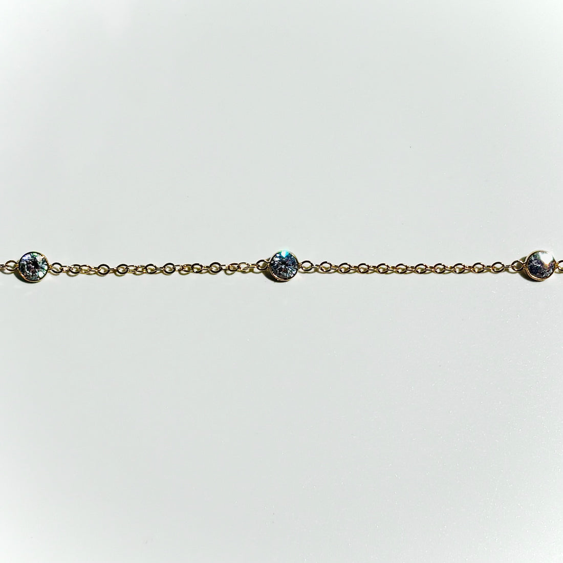 14k Gold Filled Satellite with CZ Diamond Accents