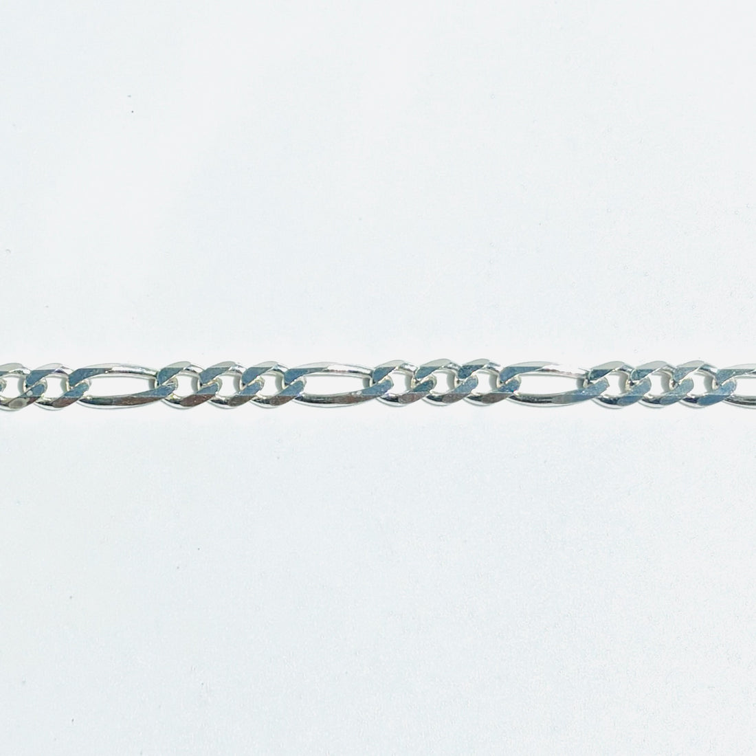 925 Sterling Silver Large Figaro
