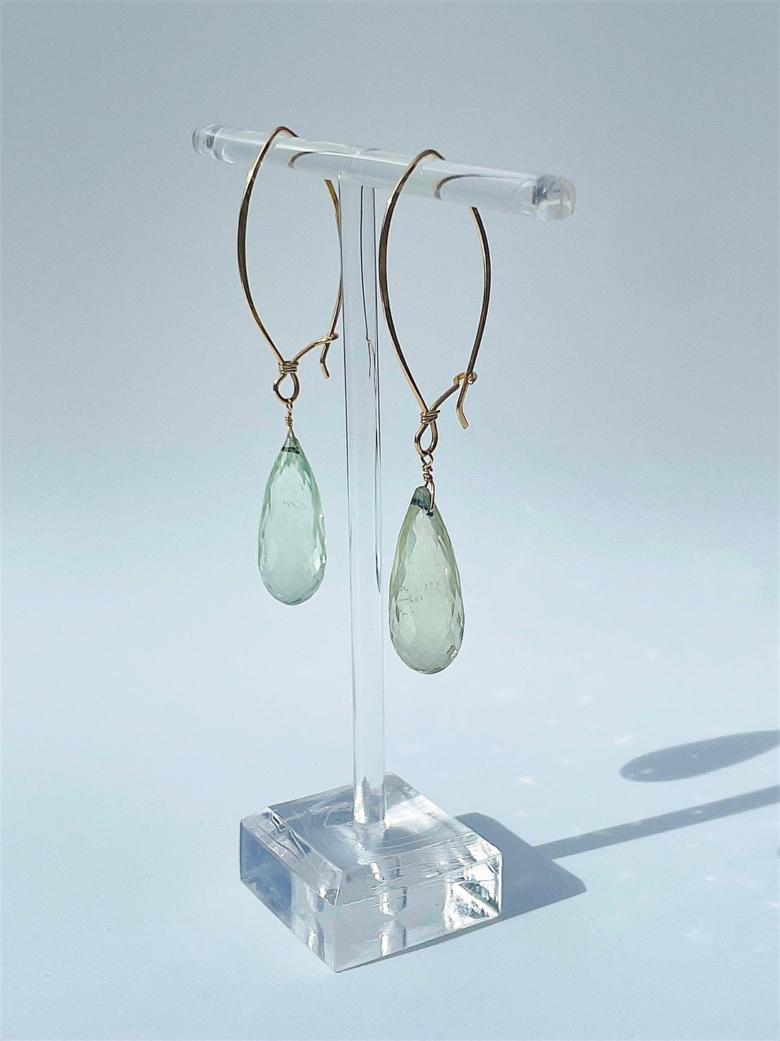 The Genevieve Green Amethyst Drop Earrings