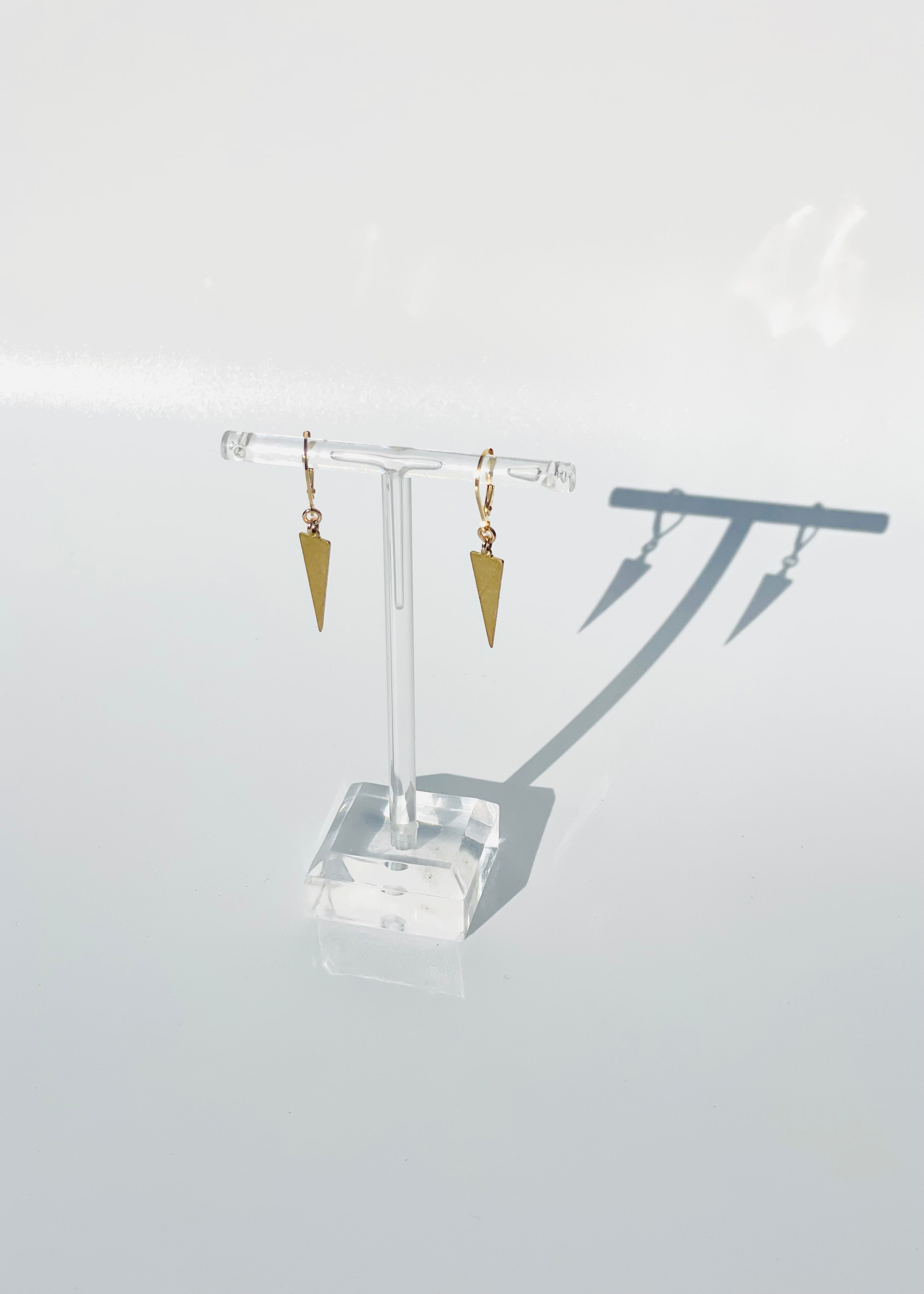 Egyptian Triangle Drop Earrings