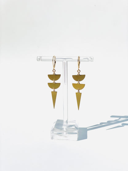 Egyptian Nicole Half Moon Earrings